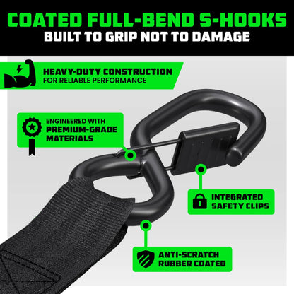 SELO™ Retractable Ratchet Straps