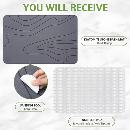 SELO™ Bath Stone Mat - Zen