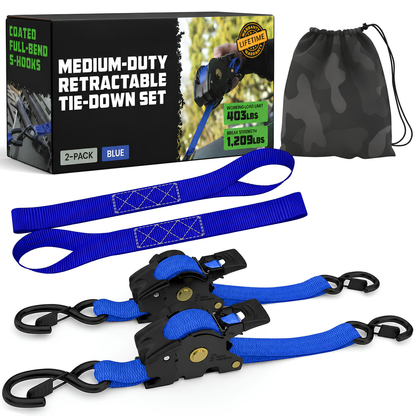 SELO™ Retractable Ratchet Straps