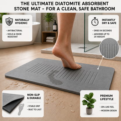 SELO™ Bath Stone Mat - Aspen