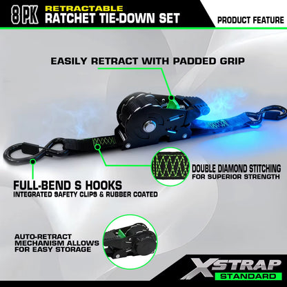 SELO™ Retractable Ratchet Straps