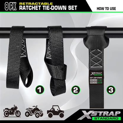 SELO™ Retractable Ratchet Straps