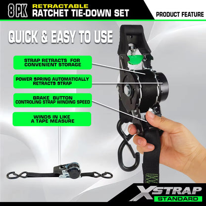 SELO™ Retractable Ratchet Straps